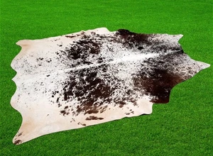Nuevas alfombras de cuero de vaca área piel de vaca cuero 24,17 pies cuadrados (60"x58") piel de vaca M1007 - Imagen 1 de 3