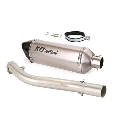 Sistema de escape tubo de enlace medio silenciador puntas deslizamiento para Honda CBR600F4i 2001-2007 Foto 1 de 4