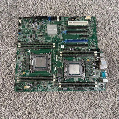 Dell PowerEdge Dual LGA1366 Server Motherboard with 2x Intel Xeon CPUs –Untested - Image 1 of 4