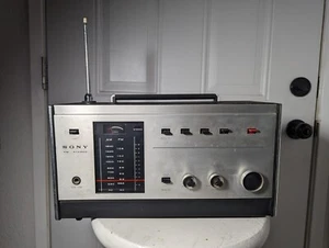 Sony 8FS-40W Super Rare Vintage 60's Transistor Stereo AM/FM Radio W/Cord/Tested - Picture 1 of 8