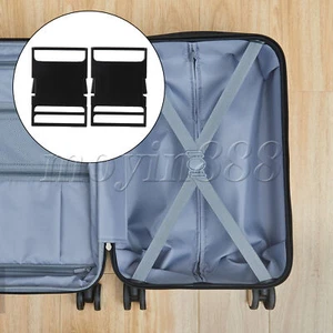 Plastic Snap Quick Release Buckle Clasp for Bags 2.36 x 1.63 Inch Set of 2 Black - Picture 1 of 6