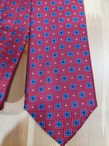 JOS. A. Corbata 100 % seda BANK para hombre ~ colección ejecutiva ~ roja ~ nueva con etiquetas $49,50 - Imagen 1 de 5