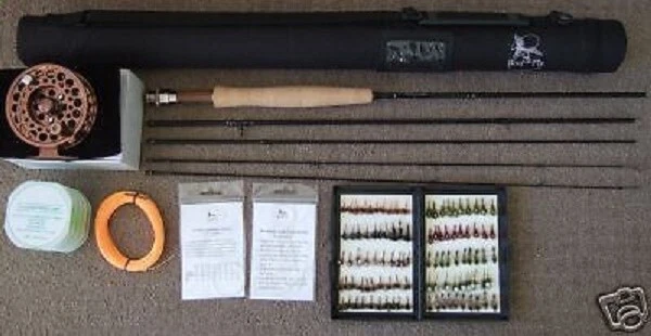 FLY FISHING ROD COMBO  STARTER OUTFIT 9ft .LW5, 4 SEC - Image 1 of 1