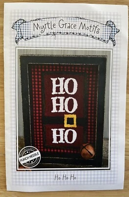 Ho Ho Ho Punchneedle Pattern Myrtle Grace Motifs Erin Raatjes - Image 1 of 3