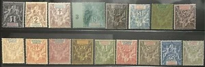 French Congo #YT12-YT24 #YT42-YT45 MNH/MH 1892-1900 Groupe [18-34] - Picture 1 of 1