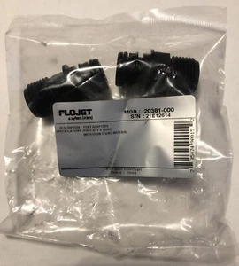 2 X Flojet 3/4" Male Quadport 20381 Electric Pump Fitting - 1/2"-14 Male Thread - Picture 1 of 2