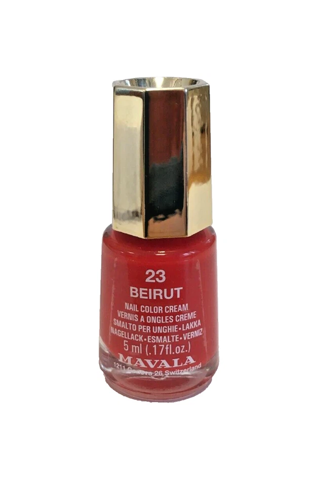 MAVALA 5 ml Mini Nagellack Cream Beirut kräftiges warmes Rot Nude Nail Color 23 - Bild 1 von 1