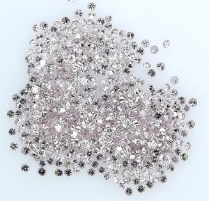 Natural Loose Diamond Round Pink Color SI1 0.80 MM to 1.00 MM 25 Pcs Lot Q27 - Picture 1 of 5