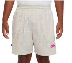 Nike Kids Shorts Training Mesh Bone Fuchsia Size M - Picture 1 of 3