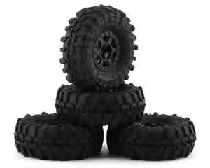 Pro-Line 1/24 Interco Super Swamper 1.0 Pre-Mounted Tires 4 Black Medium Holcomb - Picture 1 of 5