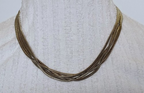 VETEMENTS Collana catena serpente più toni argento 16 in chiusura magnetica versatile