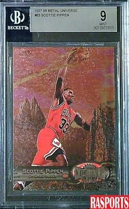 1997-98 SCOTTIE PIPPEN METAL UNIVERSE #83 BGS 9 - Picture 1 of 2