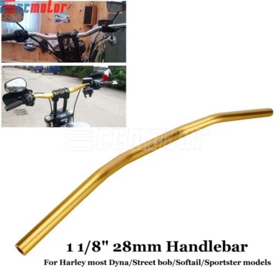 Club Style 1-1/8" Handlebar Drag Bar For Harley Dyna Softail Sportster 883 1200 - Image 1 of 4