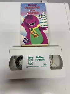 Barney- Waiting for Santa VHS Christmas SING ALONG -Purple Dinosaur 1992 - Picture 1 of 3