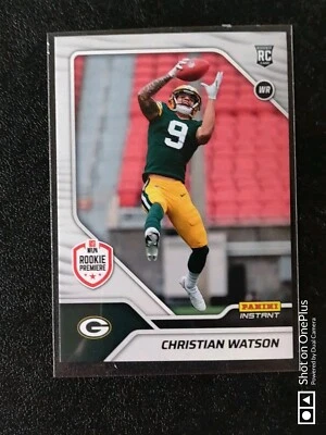  Christian Watson Rc 2022 Panini Instant Rookie Premiere 1 of 942 - Image 1 of 2
