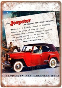 Vintage Auto Ad 1962 Aero-Willys Sedan Retro Look Reproduction Metal Sign A1618 - Picture 1 of 2