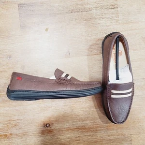 Marc Joseph New York Kids Brown Leather Loafer Slip On Shoes Size 1.5 - Picture 1 of 5