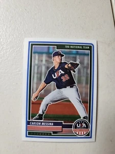 2023 Panini Stars & Stripes USA Baseball #10 Carson Messina NM Free Shipping - Picture 1 of 2