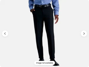 Kenneth Cole  Men's  Black Dress Pants Size 38 x 30 Flex Waistband - Picture 1 of 4