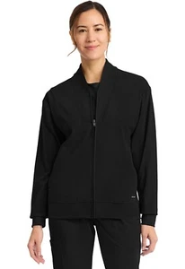 Chaqueta de calentamiento Cherokee Achieve para mujer con cremallera CK353 BLKN negra envío gratuito - Imagen 1 de 6