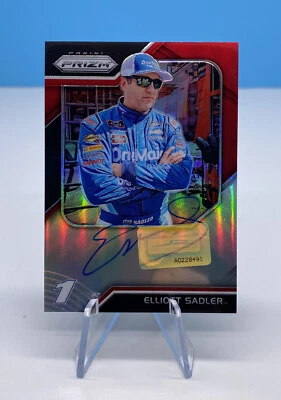 2018 Panini Prizm Red Refractor Autograph Elliott Sadler No. /50 #DS-ES - Image 1 of 2