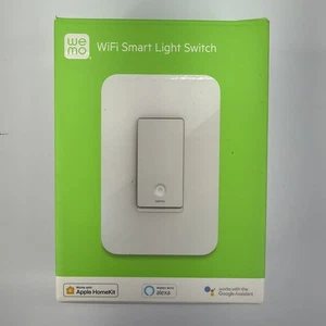 Interruptor de luz inteligente Belkin Wemo WiFi WLS040, blanco - Imagen 1 de 7