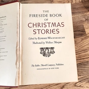 Vintage 1945 The Fireside Book of Christmas Stories Edward Wagenknecht 1st Ed HC - Imagen 1 de 18