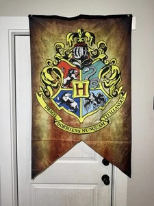 Set of 5 Harry Potter Hogwarts House Banners Flags 30"x 47" Large - Picture 1 of 5