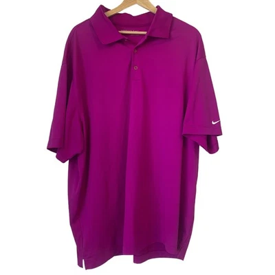 Nike Golf Dri Fit Hombres Manga Corta Polo Púrpura Orquídea 2XL Foto 1 de 4