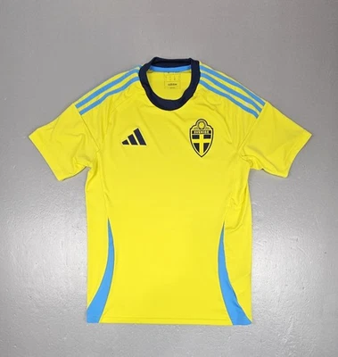 Camiseta de fútbol Adidas de la Selección Nacional de Suecia local para hombre mediana amarilla  Foto 1 de 4