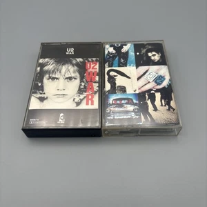U2 Cassette Tape Lot - Achtung Baby- WAR - 2 Tapes - 80s 90s Rock - Bono - Picture 1 of 3