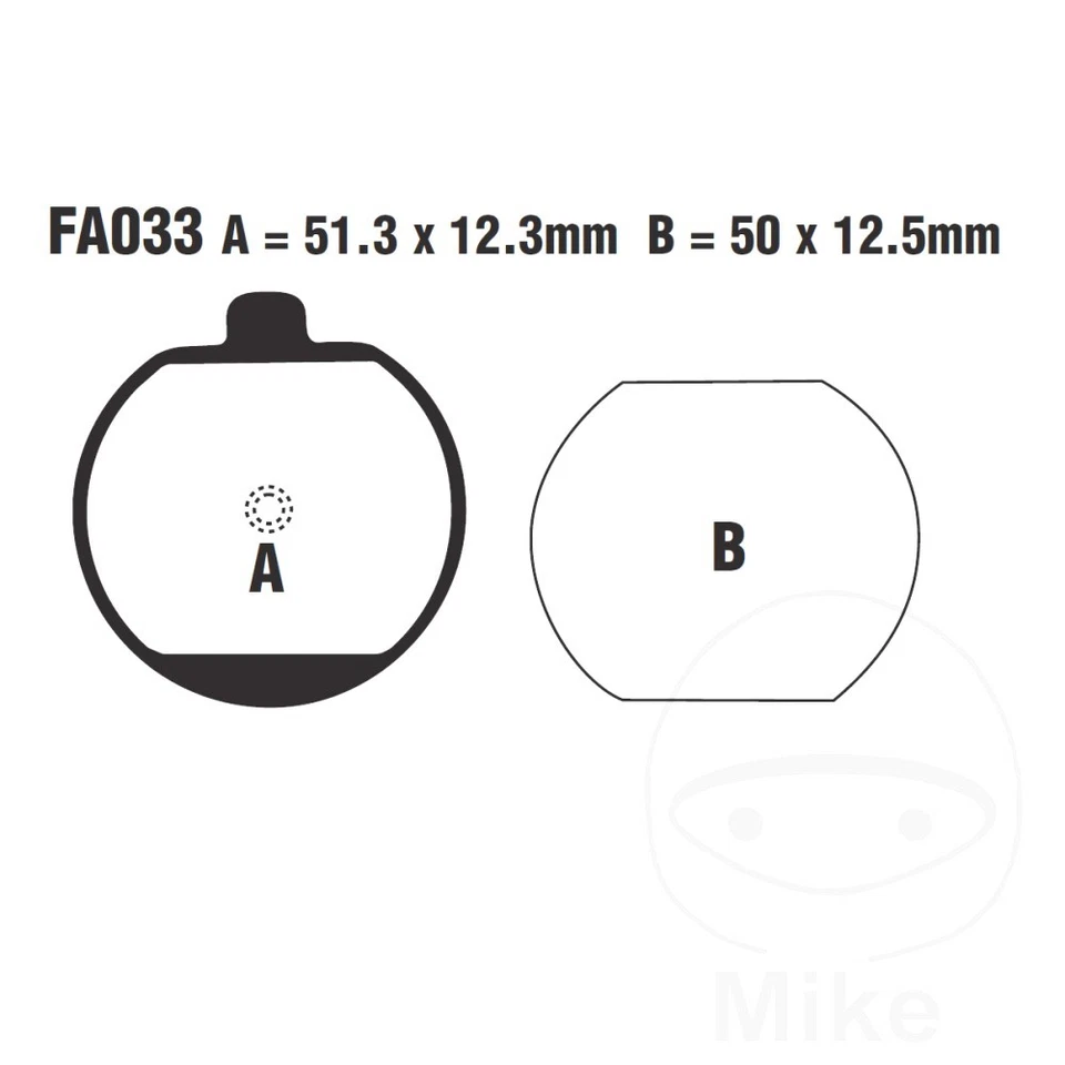 Pastillas de freno EBC estándar FA033 para Kawasaki KH 400 1976-1978 Foto 1 de 1