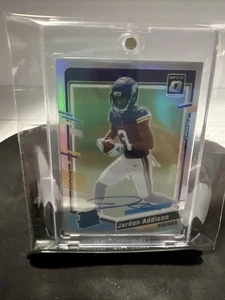 2023 Jordan Addison Panini Donruss Optic Rated Rookie Holo Auto /75 #271 Vikings - Picture 1 of 14
