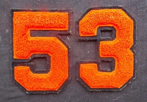1953 Varsity Letter Jacket Numbers - Willoughby Union H.S. - Willougby, OH - Imagen 1 de 4