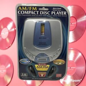 Vtg 2002 Lenoxx Sound AM/FM Compact Disc Player Model CD-61 w/ Headphones NOS