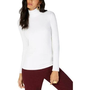 INC geripptes Stretch Langarm Rollkragen Top Strick Shirt kleine Größen Neu mit Etikett R6B4 - Bild 1 von 5