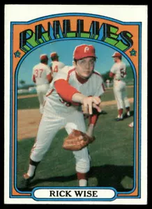 Carta da baseball Rick Wise 1972 Topps #43 Philadelphia Phillies - Foto 1 di 2