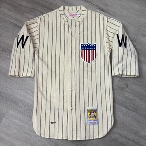 Authentic 1917 Washington Senators Mitchell & Ness Jersey 36 Small Flannel USA - Picture 1 of 12