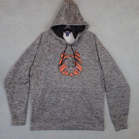 Idaho State Hoodie Men's Large Gray Bengals Football Pullover Sweatshirt Cover