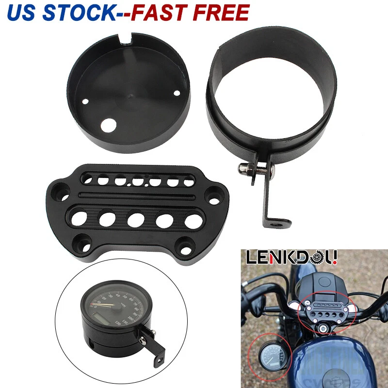 Braçadeira de realocação Sportster XL 883 indicador lateral velocímetro Harley  - Imagem 1 de 4