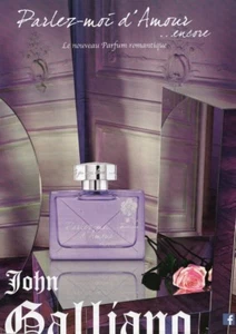 Publicité Papier- advertising paper- Parlez Moi d'Amour de John Galliano - Picture 1 of 1