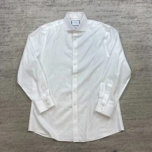 Charles Tyrwhitt Oxford Button Shirt 16 White Preppy 33 Outdoors Formal Preppy - Picture 1 of 11