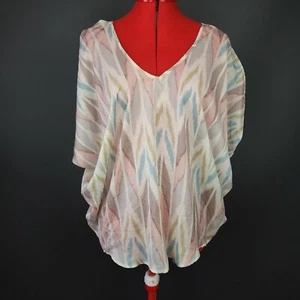 Bardot Top Womens AU 8 Multicolour Striped Sleeveless - Picture 1 of 7
