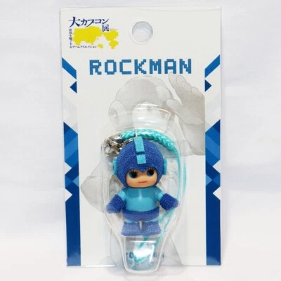 CAPCOM CREATION Exhibition Costume Kewpie Rockman Mega Man Figure Strap - Image 1 of 4