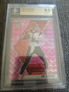 2020 Panini Mosaic Camo Pink #201 Joe Burrow BGS 9.5 Cincinnati Bengals Rookie - Bild 1 von 4