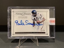 2015 Panini National Treasures Gale Sayers Personalized Treasures Auto 12/25