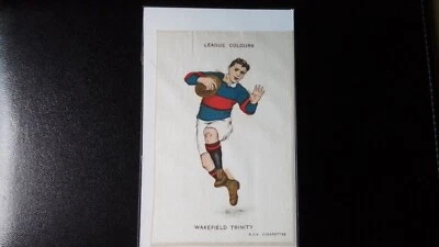 GODFREY PHILLIPS BDV SILKS.  FOOTBALL COLOURS, WAKEFIELD  TRINITY,  P/C  SILK. - Image 1 of 3