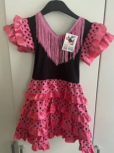 Kinderkostüm Flamenco Kostüm für Kinder Mädchen 2 Jahre in Rosa - Bild 1 von 3