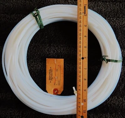 TUBO TEFLON PENNA .125” ID X .169” OD, .0121” PARED, 45 FT LARGO, NUEVO Foto 1 de 4