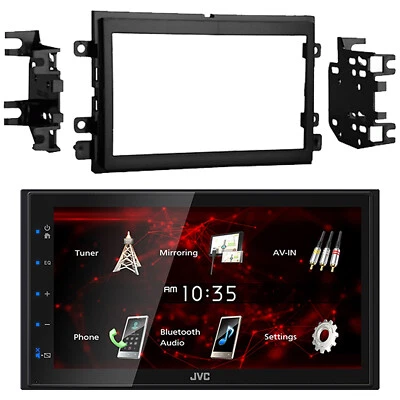 Receptor Bluetooth Pantalla Táctil JVC KW-M180BT 2DIN 6.8" con Kit de Instalación Ford 04-Up Foto 1 de 4